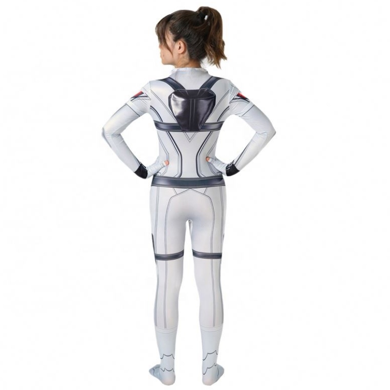 Groothandel film Black&white Halloween Cosplay Full Body Catsuit For Women the Black Widow Costume