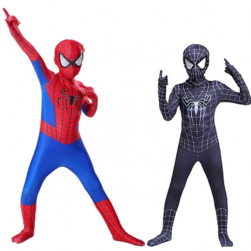 Hoge kwaliteit plus size jumpsuit Halloween cosplay sets voor heren traje spider man spandex tv&movie kostuum