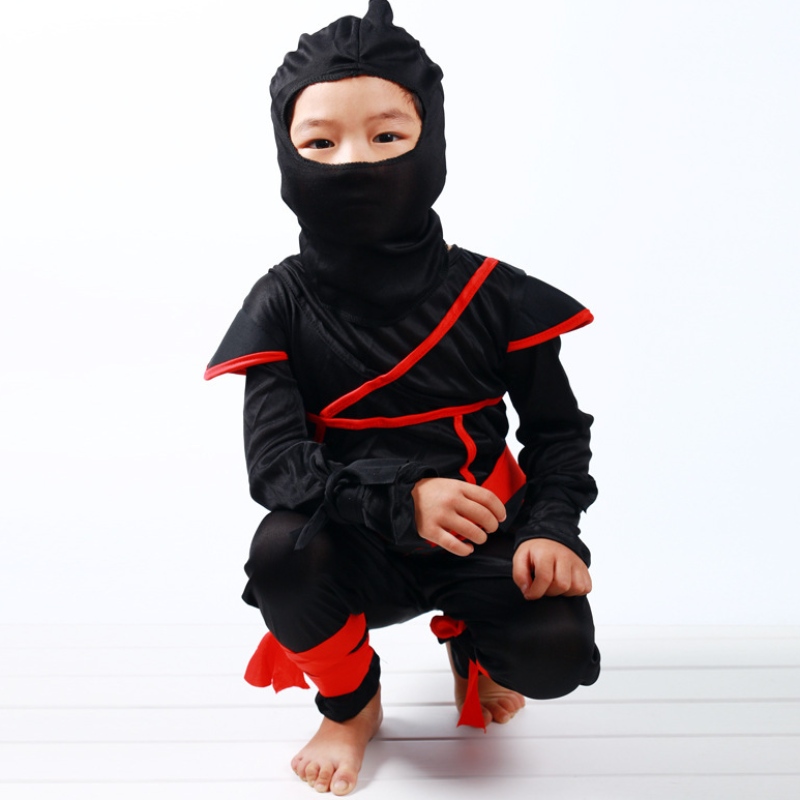 Kinderen gemaskeerd Warrior Halloween jongensmeisjes kostuum aankledenninja kostuum voor kinderenninja cosplay jumpsuits masker set