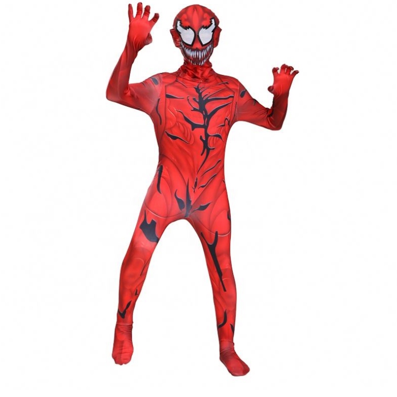 Red Marvel Movie Special Bodysuit Volwassenen Kinderen jongens superheld onesie strak Halloween Scorpion Venom Spiderman Cosplay kostuum
