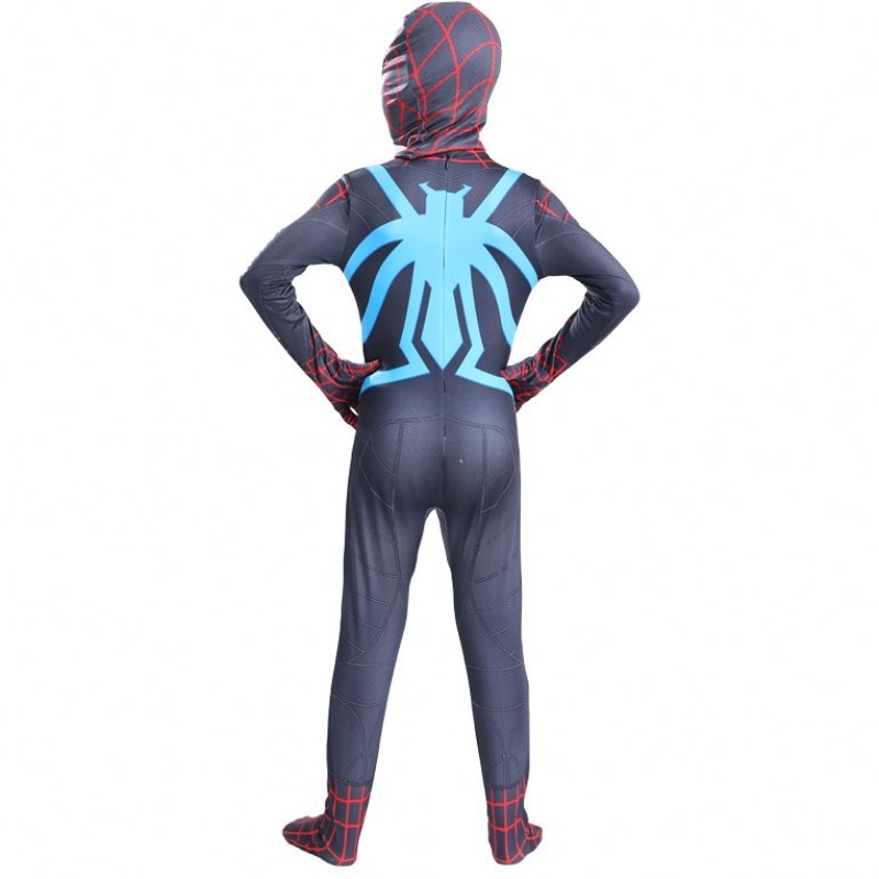 Nieuwe spier-tv-film Game ouder-Children Boys Kid Amazing Black Red Superhero Jumpsuit Halloween Anime Cosplay Spiderman Costume