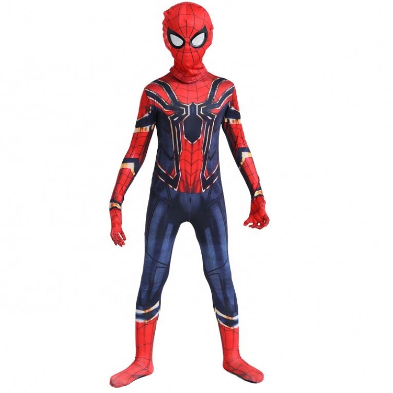 Groothandel klassiek fancy black&red Halloween Suit anime tv&movie Kid Cartoon Clothing Spiderman Performance kostuums jumpsuits