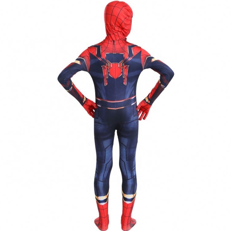 Groothandel klassiek fancy black&red Halloween Suit anime tv&movie Kid Cartoon Clothing Spiderman Performance kostuums jumpsuits