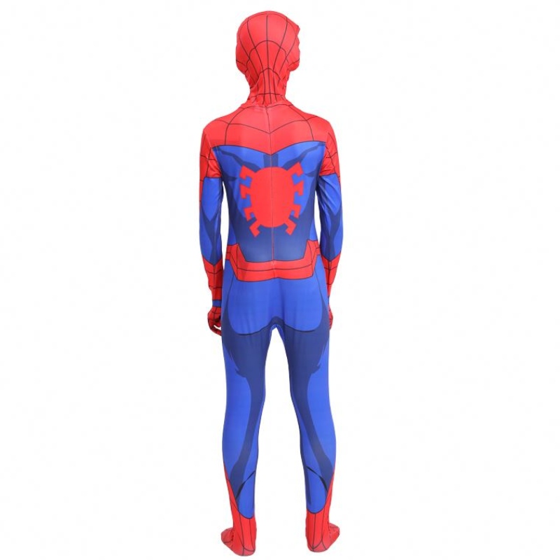 Classic Hot-Sale Halloween Party Kids&adult TV&movie Superhero Cosplay Anime Jumpsuit Spiderman indoor kleding Kostuum met masker