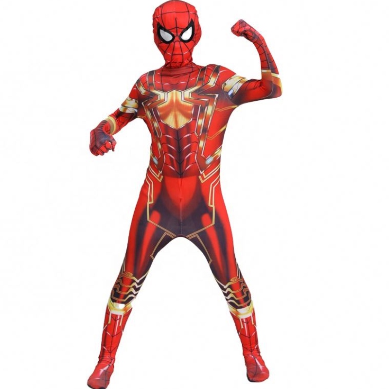 Verschillende Halloween -kostuums Kids Performance Wear Anime Spandex TV&movie Spiderman Kids Superhero kostuums