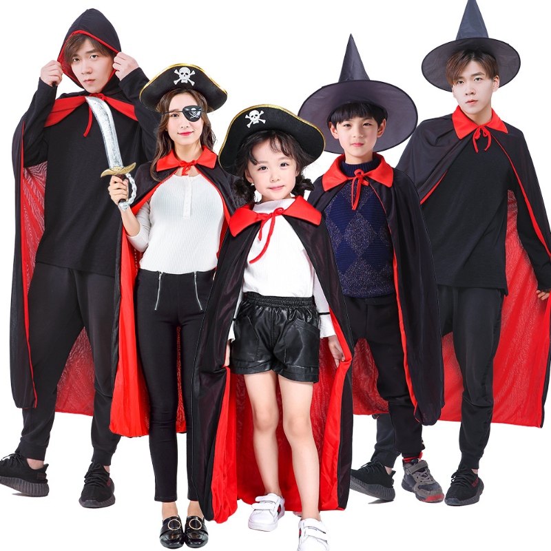 2022 Hot Selling Wholesale Halloween kerstheld Cape Children Halloween Set van Superhero Silk Cape