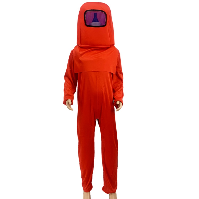Kinderen Astronaut Kostuum Game Space Pak Red Blue Jumpsuit Halloween Backpack Cosplay Cosplay Costumes For Boys Kids