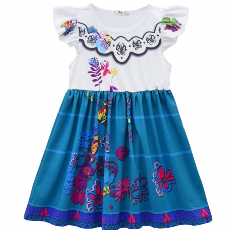 Mirabel cosplay kostuum kinderen kinderen chique carnaval Halloween prinses jurk encanto madrigal jurk