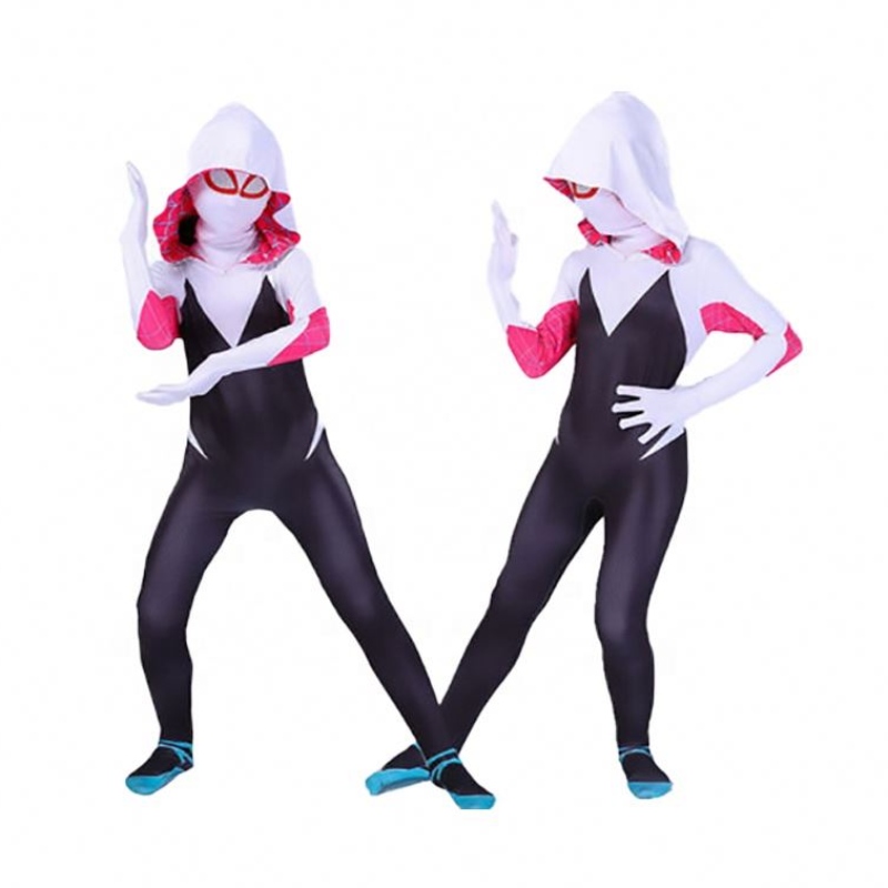 Holiday Halloween Party groothandel vrouwen meisjes kinderen gwen spider man parallel universele kleding panty's cosplay kostuums met masker