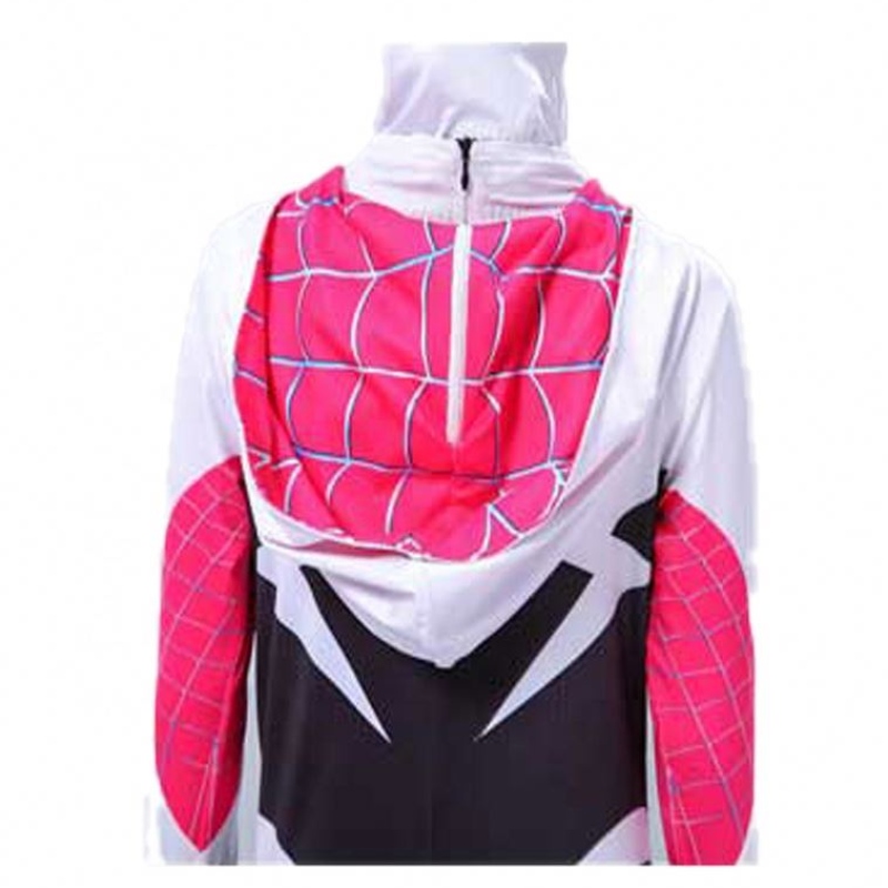 Hot Sale Halloween Cosplay Parallelle panty's voor vrouwen Gwen Spider -kostuums met hoofddeksels voor kinderen