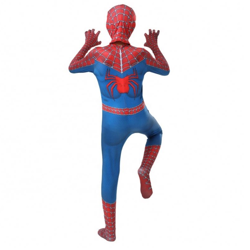 Made in China Factory Classic Popular Blue&red Avenger Suit TV&movie Superhero Jumpsuits Anime Halloween Deskleding Spiderman