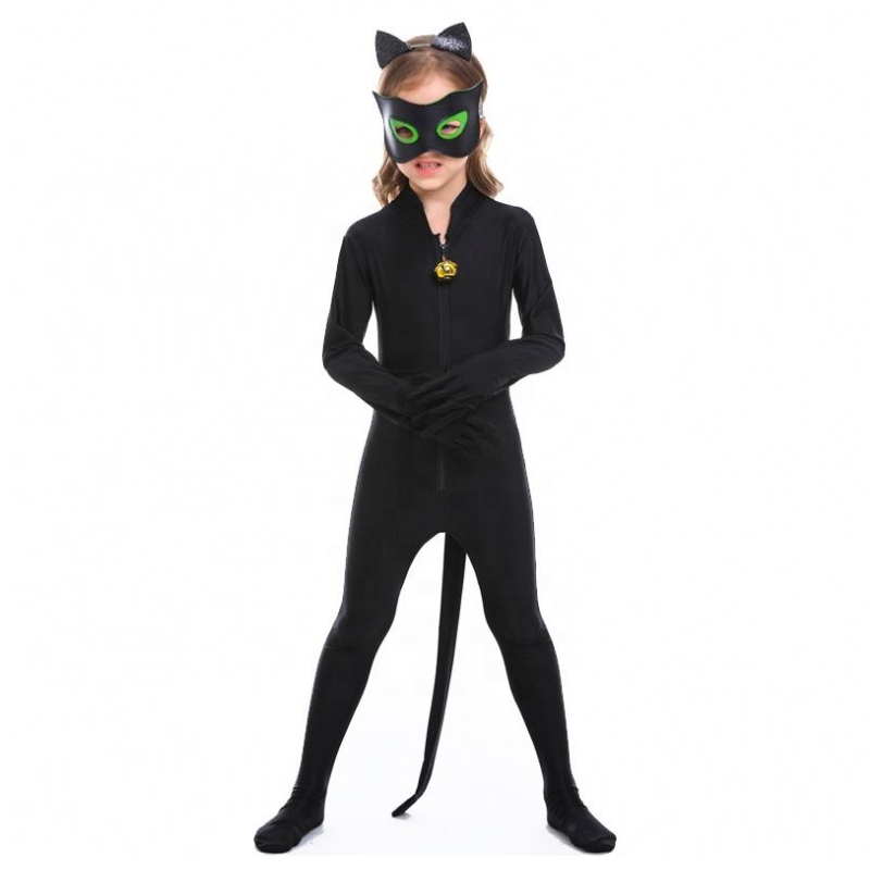 Hot Halloween Children \\ 's the bat man cosplay kostuums meisjes kat vrouw kinderen superheld kostuums