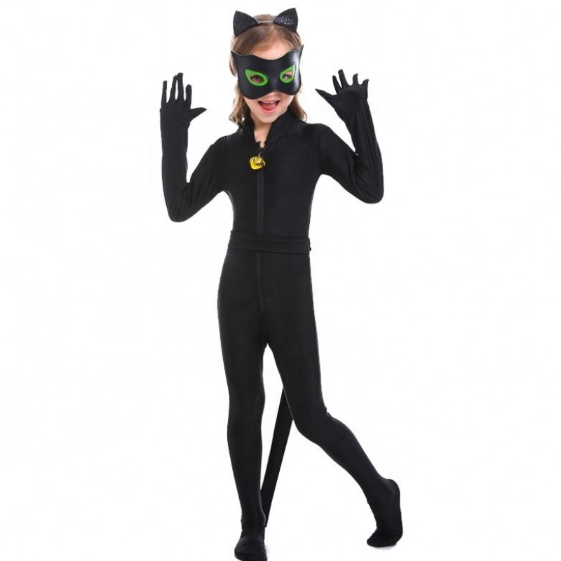 Hot Halloween Children \\ 's the bat man cosplay kostuums meisjes kat vrouw kinderen superheld kostuums