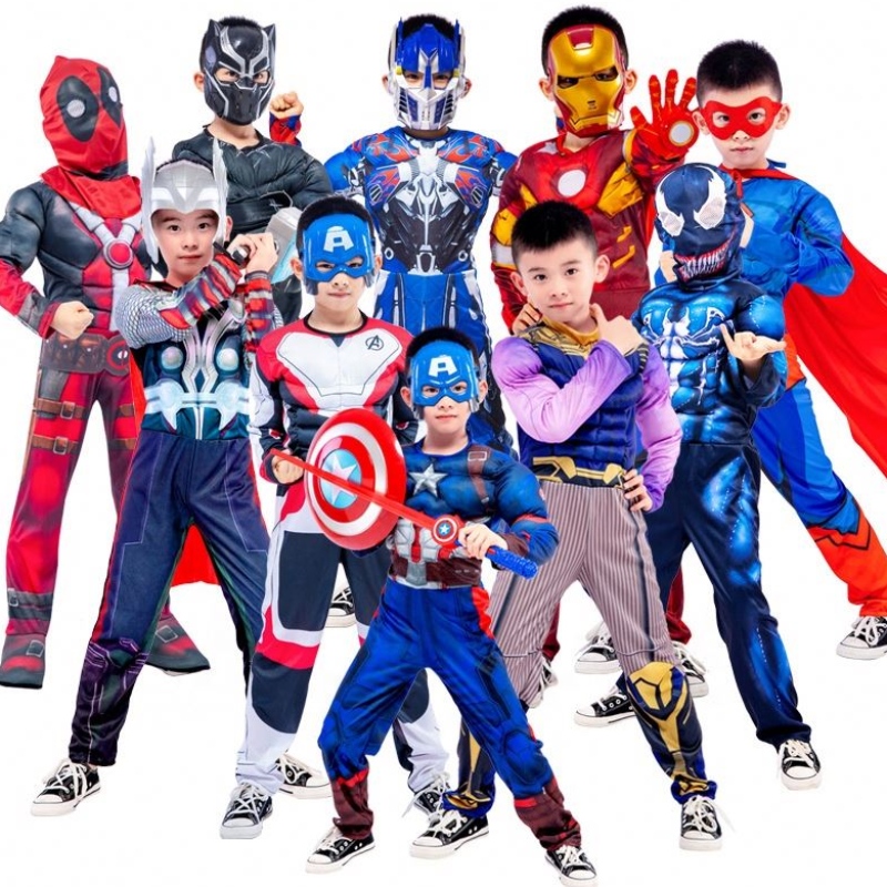 Hot New TV&movie kostuums superheld cosplay Children \\ 's Costumes Spider-Man spierkostuums