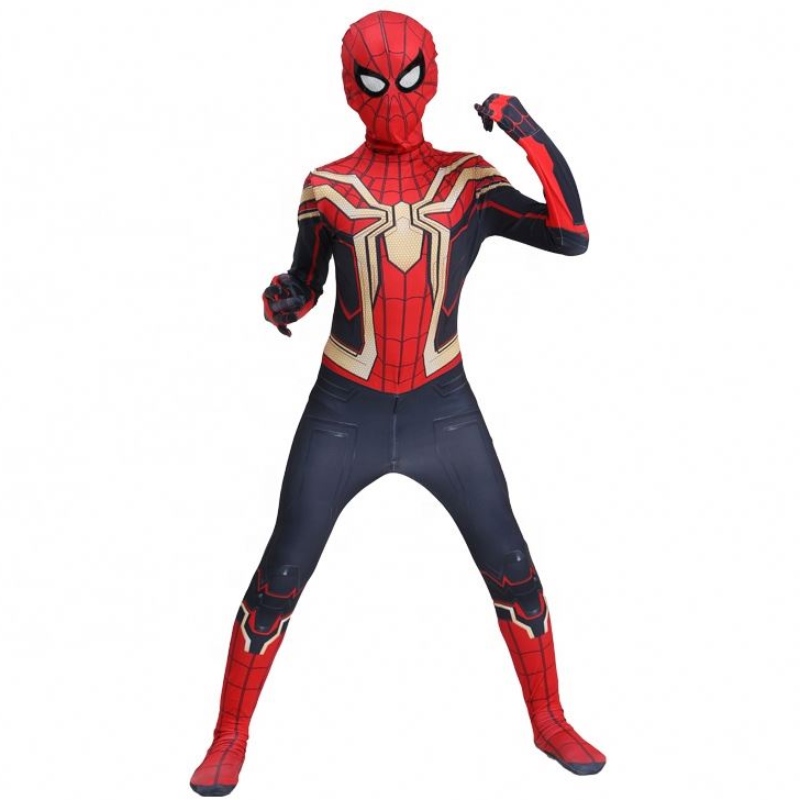 Special Fancy Black&gold Spiderman Halloween Suit Kinderkinderen TV&film Superhero Roleplay Factory Direct Spiderman Costume