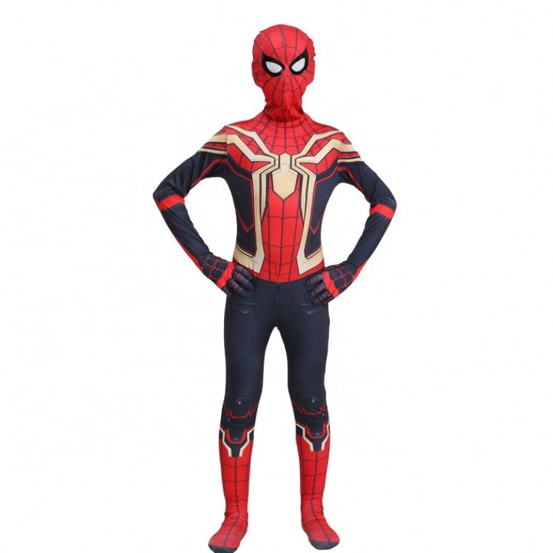 Special Fancy Black&gold Spiderman Halloween Suit Kinderkinderen TV&film Superhero Roleplay Factory Direct Spiderman Costume