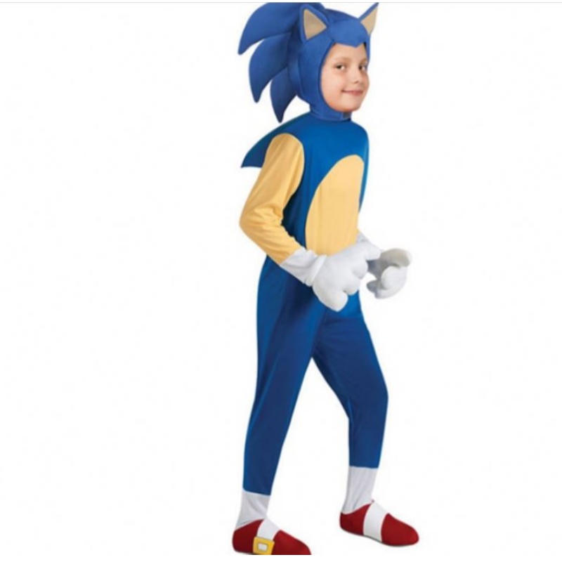 Sonic Halloween Children \\ 's Costume Sonic the Hedgehog Cartoon Sonic Boy Cosplay Game Performance kostuum