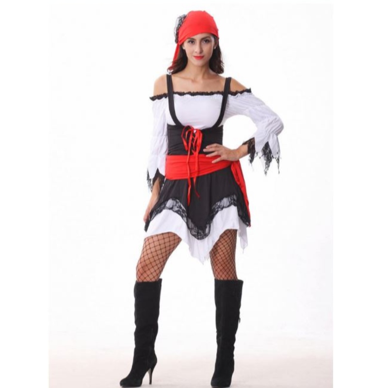 Halloween feestjurk sexy piraten uniformnacht cosplay kostuum