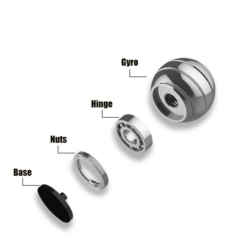 Nieuw ontwerp Desktop Fidget Spinner Stress Relief Toys Rotary Gyro volwassen kinderen Aluminium legering Decompressie Spining Top Toys