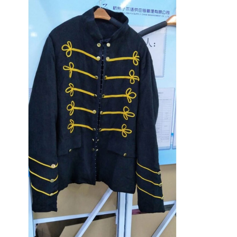 Grensoverschrijdende 2022 Amazon New Fashion Stand Collar Men's Double Breasted Early Breasted Early Spring Long Sleeve kostuums