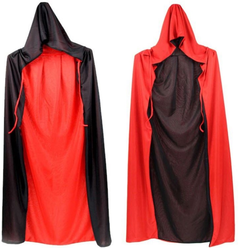 Groothandel Mantel Hapleed Cloak Coat Wicca Robe Medieval Cape Shawl Vampire Halloween Party Witch Wizard kostuums
