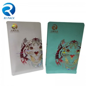 Pocket Zipper platte bodemzakken met UV -stempel