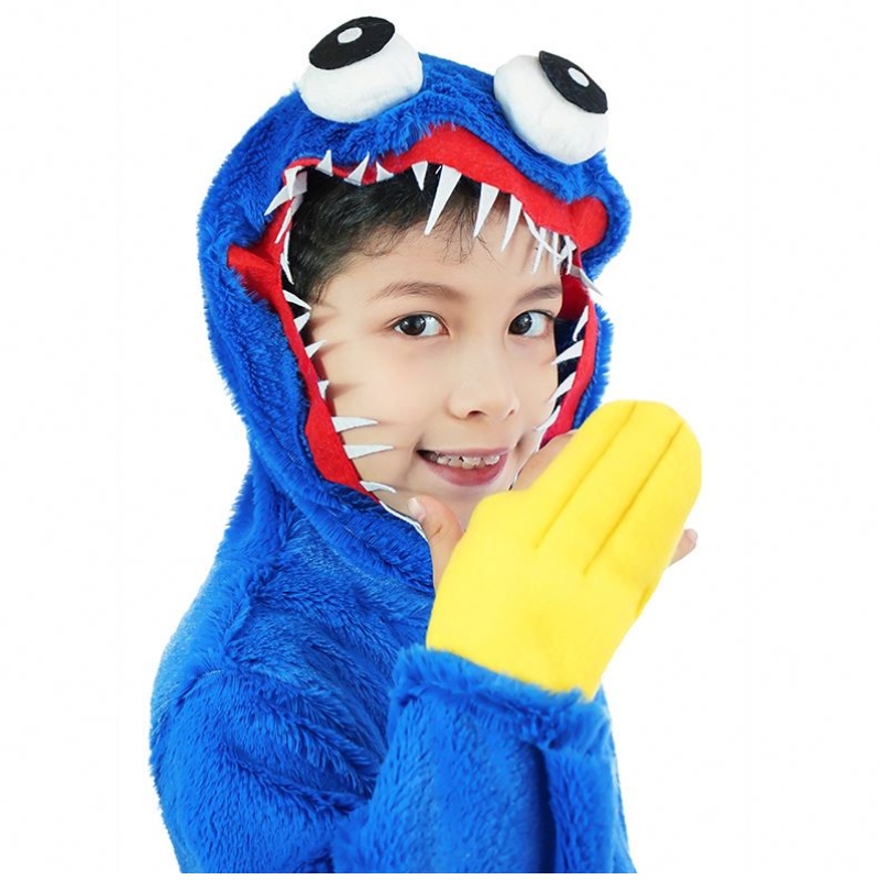 Wuggy kostuum Poppy Playtime Game Character Plush Jumpsuit Horror Scary Soft Gift for Kids Carnival Party Cosplay Kleding