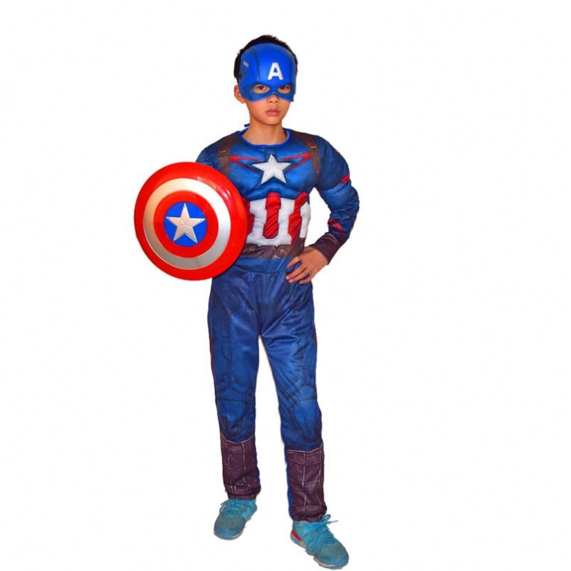 Boy TV&movie kostuum kapitein cosplay jumpsuit kind superheld kostuum kind kinderen gelukkige Halloween fantasy show
