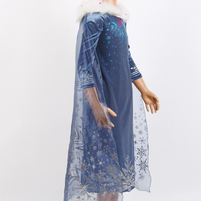 Hot Sale echte Elsa Princess Dress Kids Elsa Cosplay kostuum