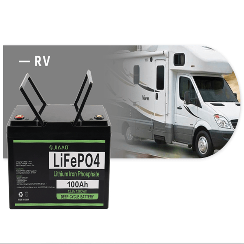 LiFePO4 bateria 12V 100Ah Lithium Ijzer Batterij Pack Licht Gewicht 12 v 100 ah LiFePO4 Batterij lange cycluslevensduur voor rv camper