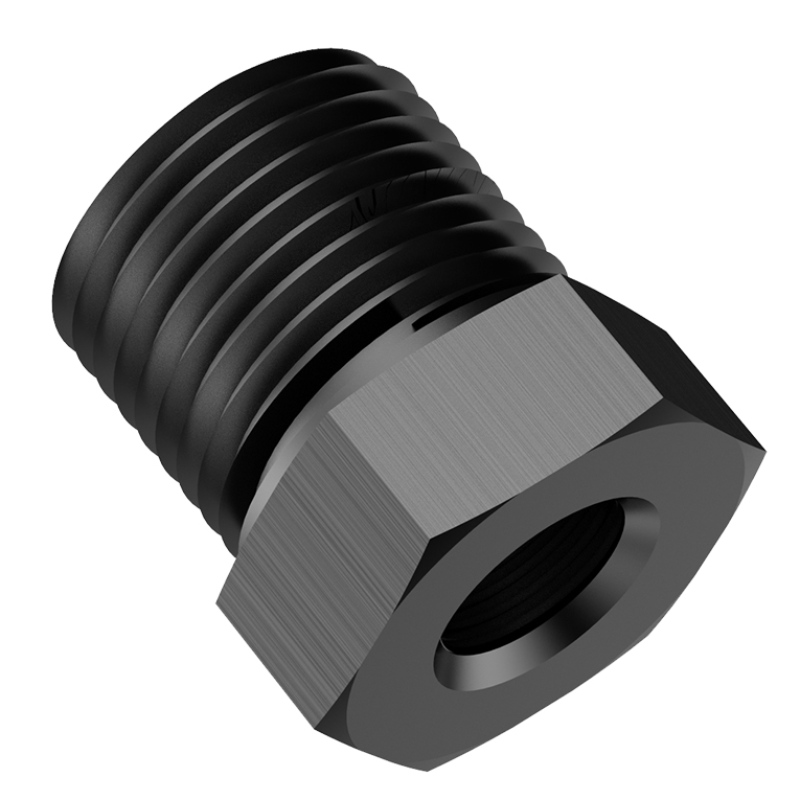 1/4 NPT Mannelijk aan 1/8 NPT Vrouwelijke Reducer Fitting Adapter Hex Bushing Holle Aluminium