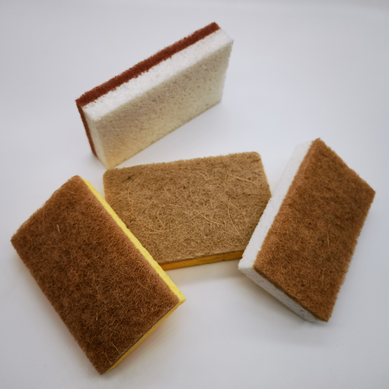 Cellulose spons vierkante gecomprimeerde afwasspons voor keuken gecomprimeerde natuurlijke cellulose keukensponzen