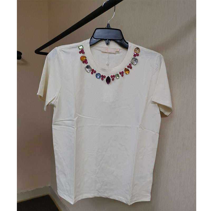 Nieuwe tencel linnen katoen mix hoge kwaliteit dames T-shirt