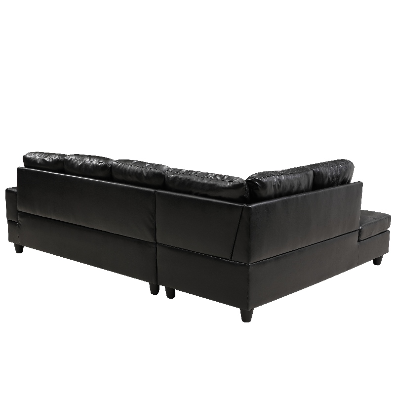 Faux Leather Sectional Sofa Woonkamer Sofa Set met opslag