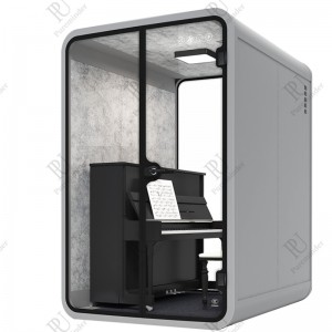 Beweegbare Draagbare Studio Thuis Staal Akoestische Bureaus Stoel Kantoor Geluiddichte Pods Kantoor Telefoon Booth Indoor Werk Vergadering Modulair