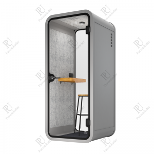 Beweegbare geluiddichte akoestische vergaderpod geluiddichte kantoortelefooncabine geluiddichte telefooncabine voor kantoor privé pods