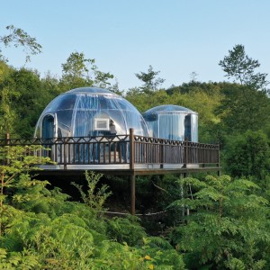 4 Meters Luxe Transparante koepeltent geodesische openluchtcamping koepeltent voor resort hotel, Camping, Openluchtactiviteiten