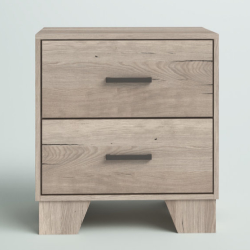 Moderne Luxe Slaapkamer Meubilair 3-lade rotan en houten nachtkastje met lades