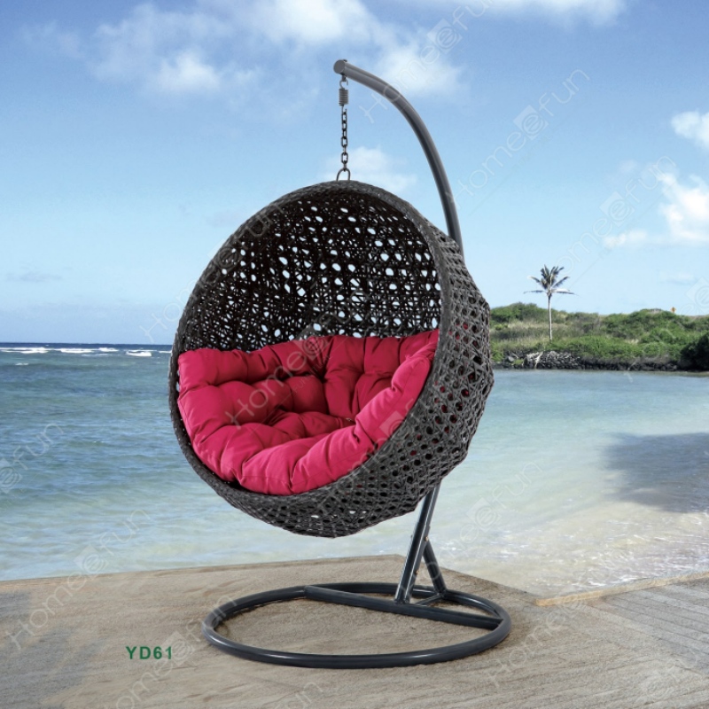 In moderne indoor stijl schommels hangende ei stoel outdoor schommels patio geweven rotan schommeltuin weven hangende ei stoel