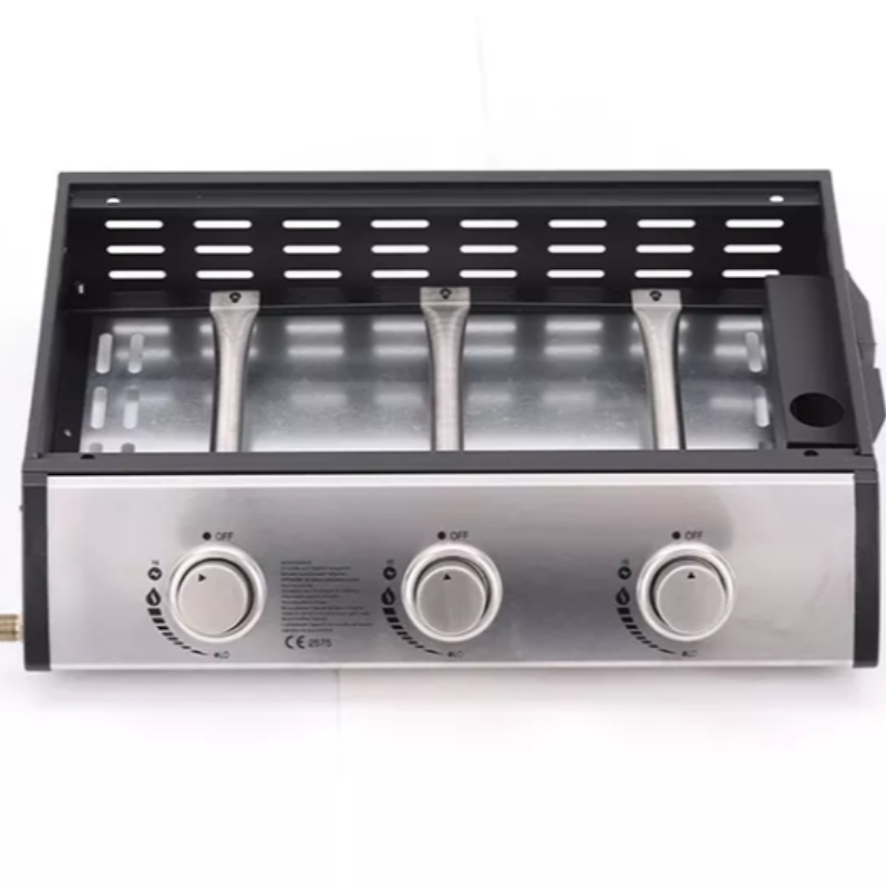 Hoge Kwaliteit Keuken Roestvrij Koken Bakken Staal Tafelblad Bbq Brander Gas Grill Draagbare BBQ Grill