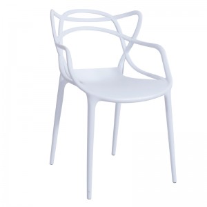 Moderne Geavanceerde Design Sense Leisure Comfortabele Cafe Stoel Stapelbare Eet Plastic Stoel