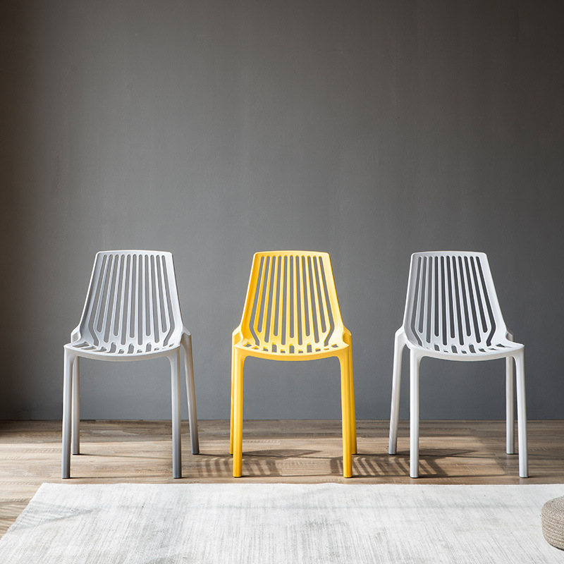 Outdoor vrijetijdsrestaurant café eetkamerstoelen moderne woonkamer stapelbare pp plastic eetkamerstoel