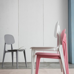 Comfortabele kleurrijke plastic stoelen restaurant meubels stapel plastic caféstoel