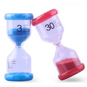 Bestseller kleurrijke plastic zandtimer klok 2/3/5/10/15/30 min voor kinderspellen decor zandloper