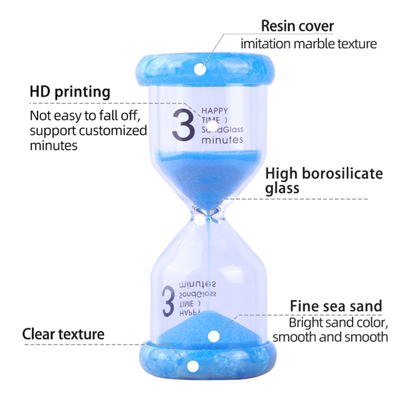 Bestseller kleurrijke plastic zandtimer klok 2/3/5/10/15/30 min voor kinderspellen decor zandloper