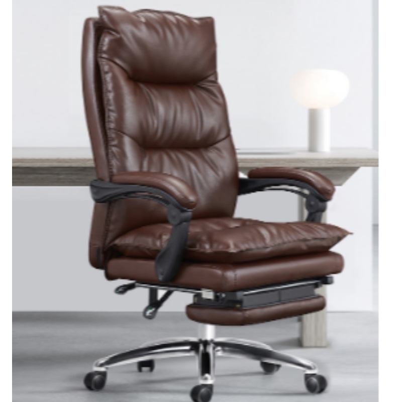 Verstelbare zwarte klassieke executive pu china kantoor lederen stoel luxe draaibaar Met armleuning hoge rug Pu leer
