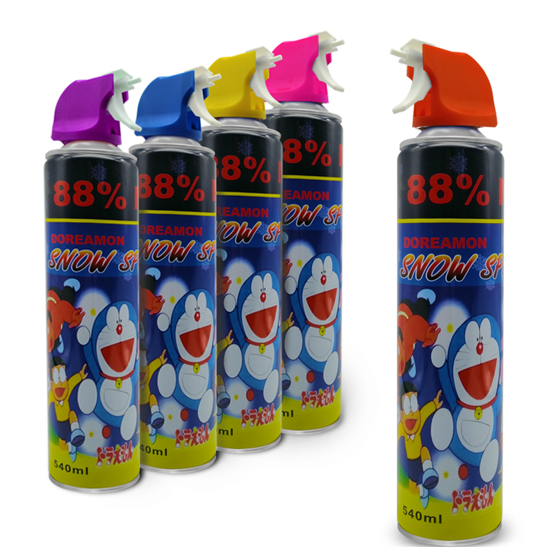 Doraemon sneeuwspray -feestschuim sneeuwspray vliegende sneeuwspray