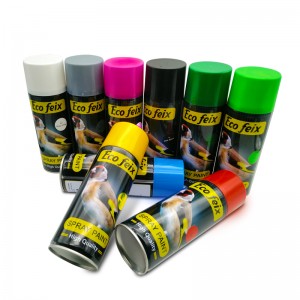 Hoge kwaliteit goedkope kleur acryl aerosol verf sample auto graffiti spray verf