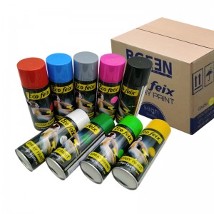 Hoge kwaliteit goedkope kleur acryl aerosol verf sample auto graffiti spray verf