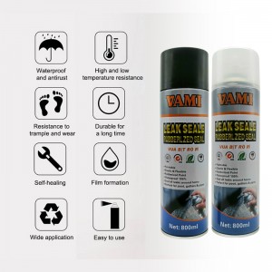 Lekreparatie spray afdichtingsverf lekafdichting rubberen afdichtingsspray